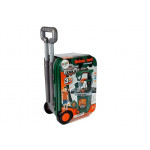 Sada náradia v kufríku + pílka, skrutkovač - zeleno-sivá